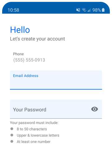 Image of welcome to YouMail on mobile