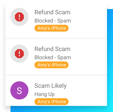 Image of identify scam calls.